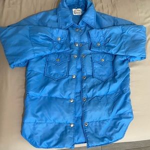 Vintage light blue down puffer